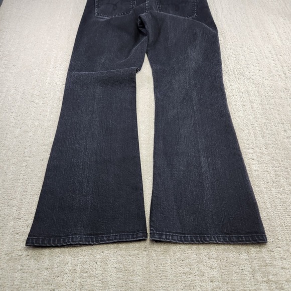 Vintage Ralph Lauren Jeans Women 8 Classic Bootcut Black Denim Boho Cowgirl Y2K - Picture 10 of 11